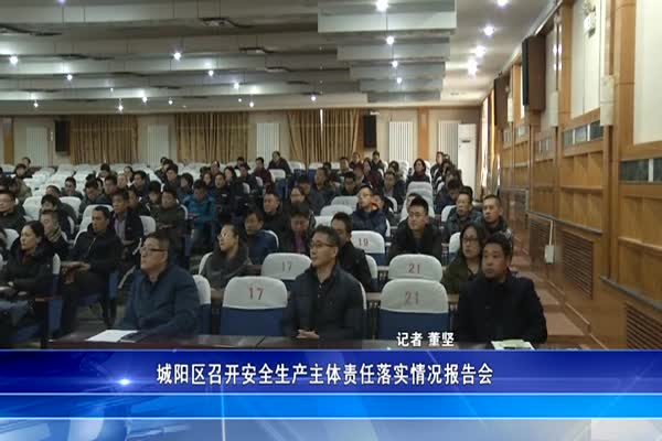 城阳区召开安全生产主体责任落实情况报告会