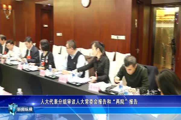 人大代表分组审议人大常委会报告和“两院”报告